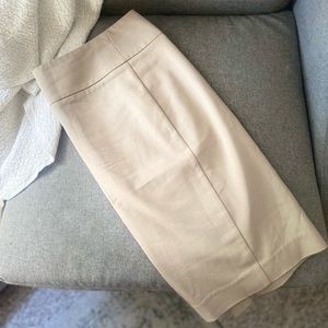 Khaki pencil skirt